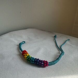 Rainbow Beaded Bracelet